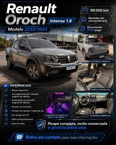 Renault Duster Oroch Intense 1.6 Flex 16V Mec. 2023