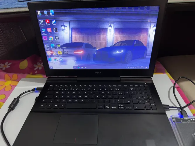 Notebook gamer i7 7700 16 RAM 1050ti 