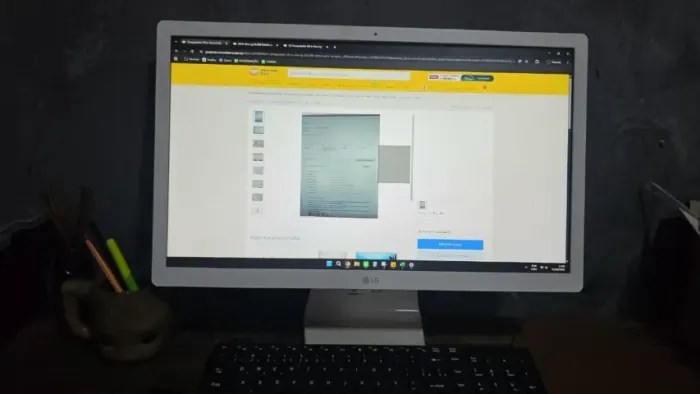 All In One LG 22V240 - Intel Celeron N4100 - 1.10 Ghz - 4.0 GB Memória - SSD 224gb