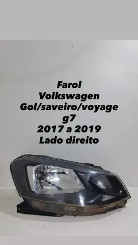 Farol Volkswagen Gol/Saveiro/Voyage G7 2017 2018 2019 Lado Direito
