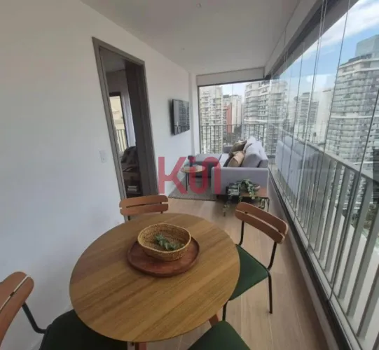 Studio de Luxo na Vila Nova Conceição: 1 quarto, 1 sala, 1 banheiro, 39m² de área, São Pau