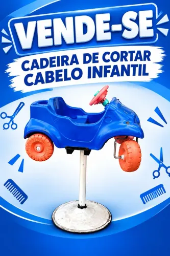 Vende - Se Cadeira De Barbeiro Infantil