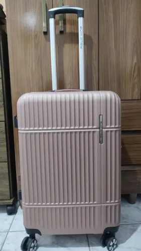 Mala de Viagem Média 20 KG- Polo King- Rose