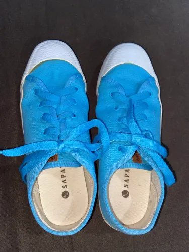 Tênis azul sapatinho de luxo N36