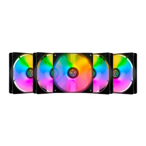 Kit Ventoinhas TGT Striker Rainbow 120mm - 5 Unidades