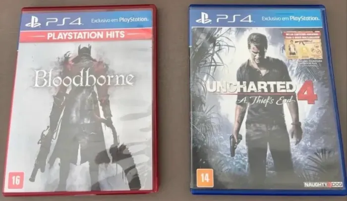 Bloodborne e Uncharted 4 PS4