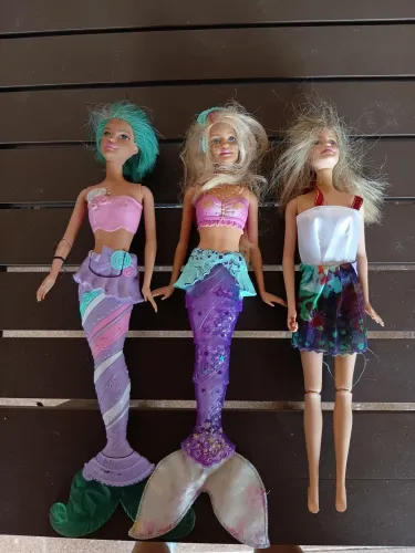 Lote 3 bonecas barbie originais usadas