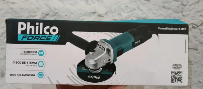Esmerilhadeira Philco Force Nova na Caixa - 11.000 RPM