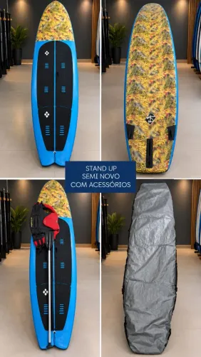 Prancha de Stand Up Paddle (SUP) com acessórios completos (SEMI NOVO))
