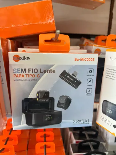 Microfone de lapela para Tipo-C 2em1