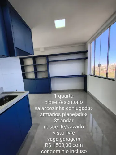 Alugo aptos de 1 e 2 quartos - primeira locação - garagens privativas - LEIA A DESCRIÇÃO!