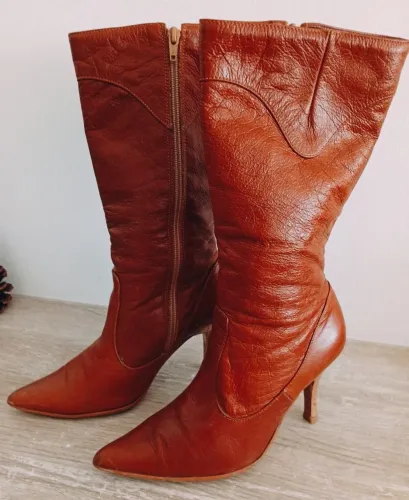 Botas de couro legítimo