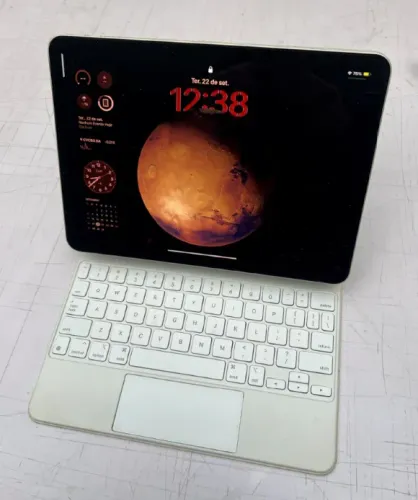 iPad Air 5 M1 256GB + Magic Keyboard Apple Original + Caixa
