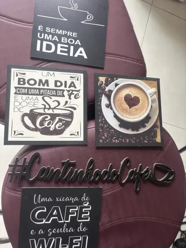 Placas de cantinho do café 