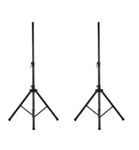 Kit 2 Pedestal Tripé P/ Caixa De Som Staner Extensivel Reforçado