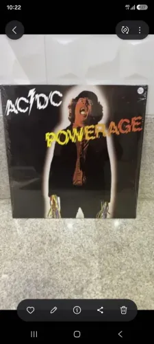 lp Vinil Powerage AC/DC nacional 1978 ZERADAÇO