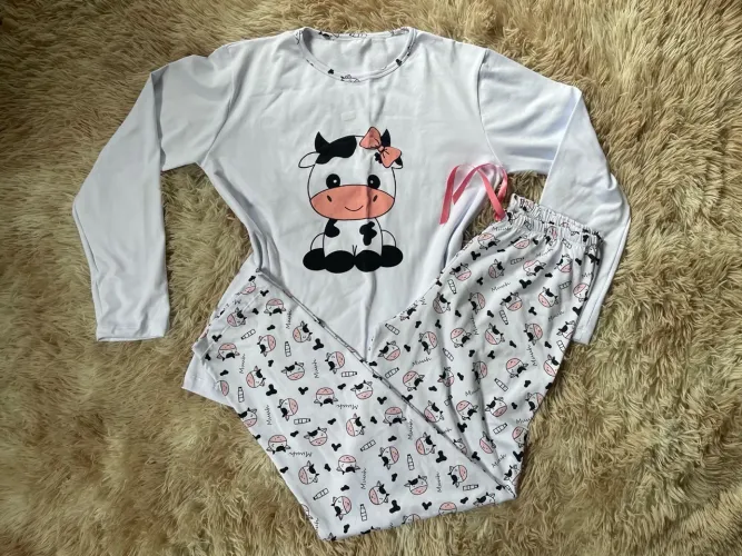 Pijama Vaquinha Suede 
