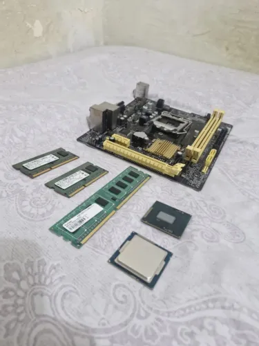 Kit I3-44170 + Placa Mãe H81M + 1 Memória Ram DDR3 4GB (LER DESCRIÇÂO!)