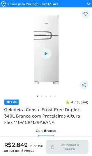 Geladeira Consul Novinha