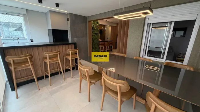 Apartamento, condomínio clube, com 113m² e 3 suítes. Vila assunção - Santo André