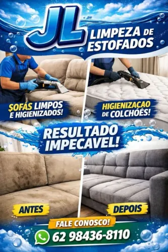 Limpeza e higienização de estofados 