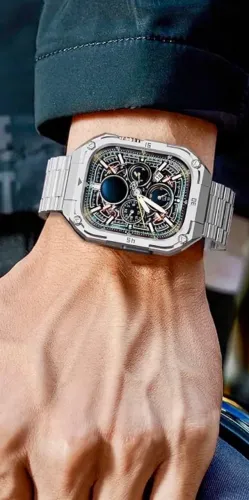 Pulseira Applewatch inox c/cx de aço 