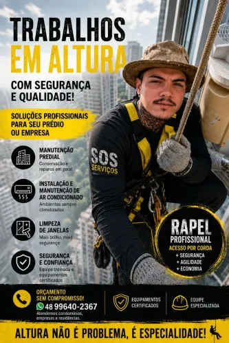 Serviços de rapel apartir de 600