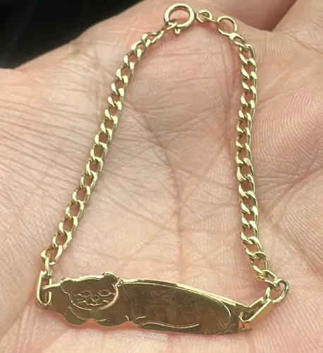 Ouro Pulseira infantil 