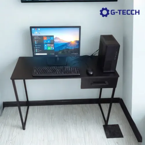 Escrivaninha com Gaveta 1M Mesa Multiuso Industrial para Computador Notebook de Estudo