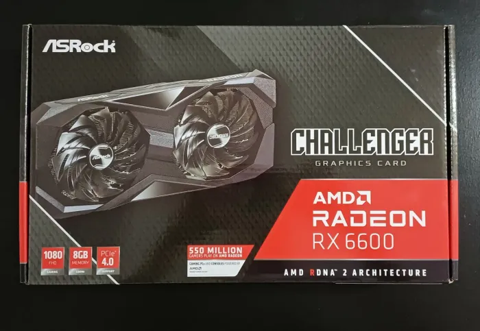 Placa de Vídeo (NOVA/LACRADA) AMD RX 6600 8GB ASROCK