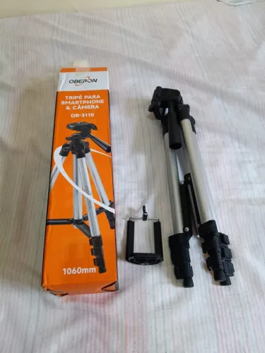 Suporte para smartphone e câmera com laser
