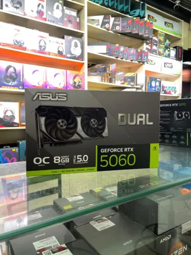 Placa de Vídeo ASUS Dual GeForce RTX 5060 O8G 8GB - Nova | KLS Informática