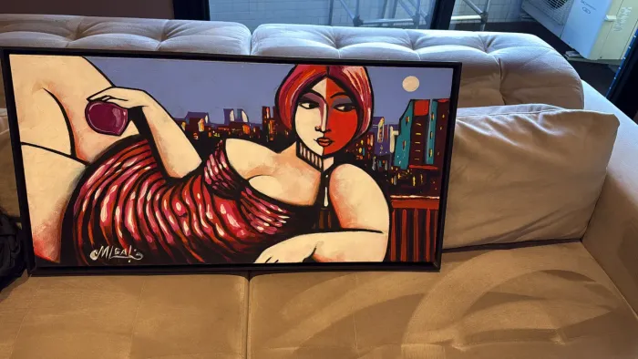 Quadro oleo sobre tela