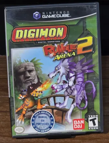 Jogo Digimon Rumble Arena 2 Game Cube Original Americano