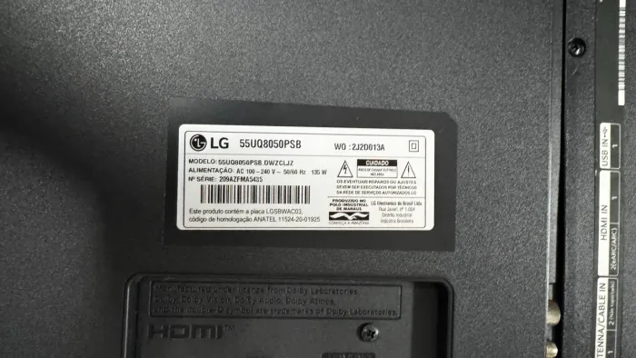 TV LG 4K 55 polegadas 