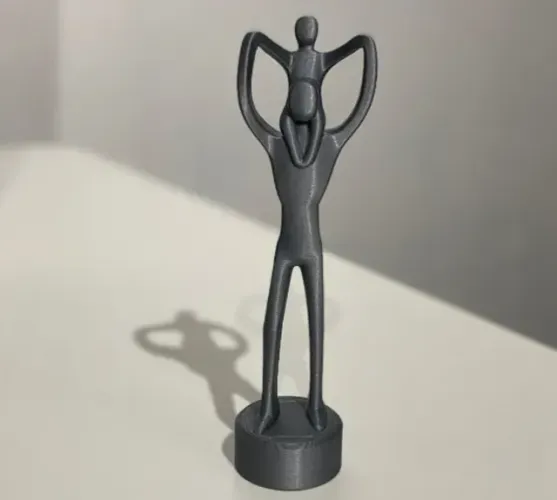Escultura Dia dos Pais (modelo Pai com filho no ombro) - 15 cm