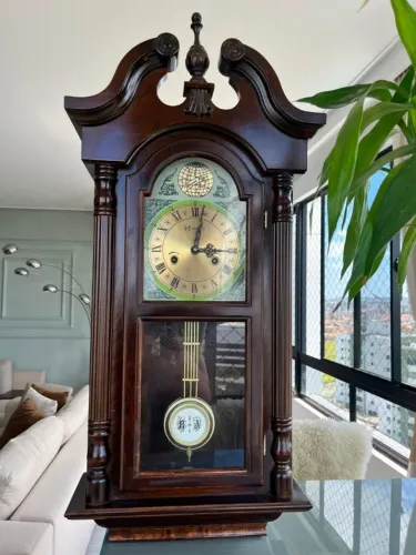 RELOGIO CARRILÃO HERWEG 5355 - TEMPUS FUGIT PÊNDULO - FUNCIONANDO