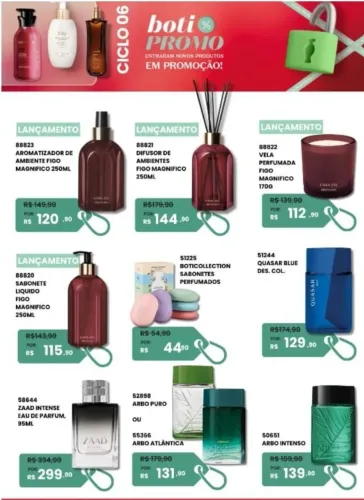 Perfumes masculinos e femininos