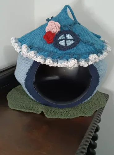 Casinha pet crochê