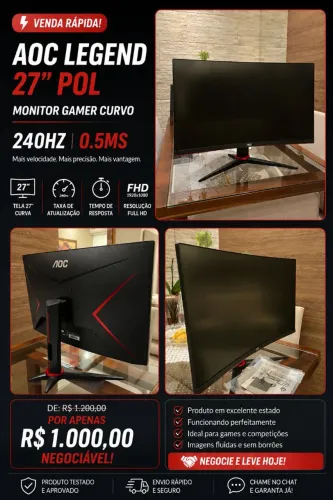 AOC Legend 27 pol 240hz gamer