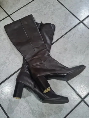 Bota de couro legítimo - comprada nos EUA - 2005