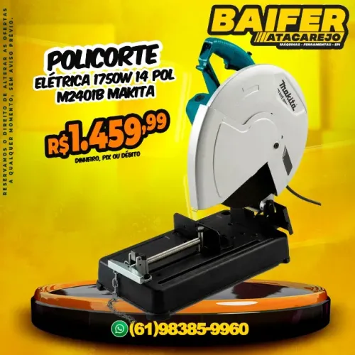 Policorte 1750w Serra Rápida 14 Polegadas M2401B Makita