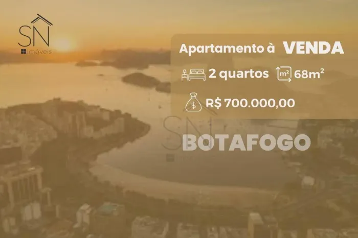Apartamento com 2 dormitórios à venda, 68 m² por R$ 700.000,00 - Botafogo - Rio de Janeiro