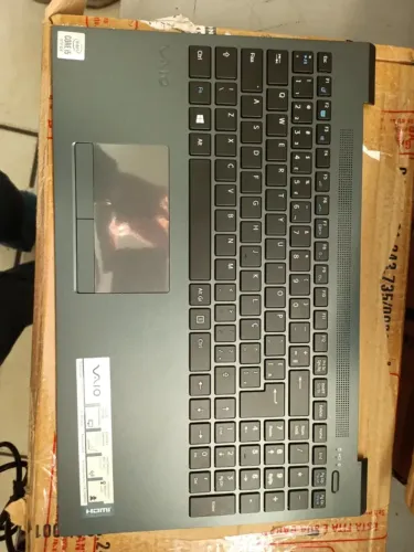 CARCAÇA SUPERIOR COM TECLADO VAIO FE15 PRO GREY + CARCAÇA INFERIOR