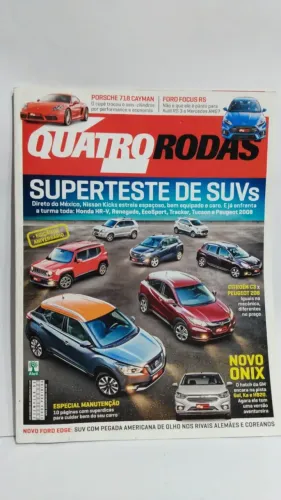 Revista quatro rodas Edição de aniversário com encarte jogo Shell nº 685
