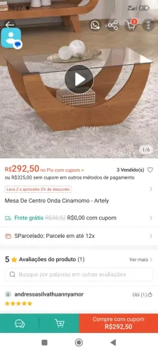 Mesa de centro sala