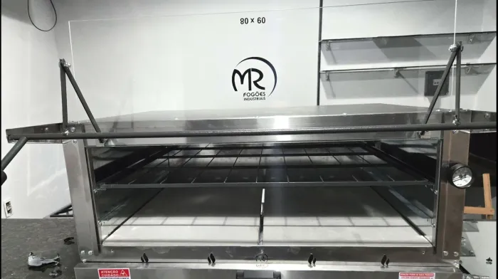 Novo - Forno Industrial grande 80x60 Refratário a gás