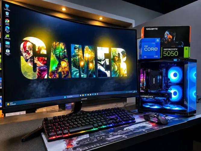 Pc Gamer I5 12ª RTX 5050 Monitor 32