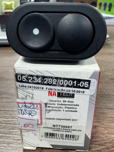 Botão novo para vidro elétrico para corsa Classic na oferta só 50,00