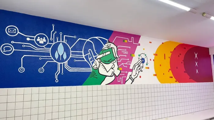 Arte em parede